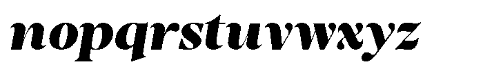 Stagger Black Italic Font LOWERCASE