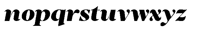 Stagger Black Sem Exp Italic Font LOWERCASE