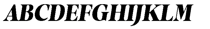 Stagger Black Semi Condensed Italic Font UPPERCASE