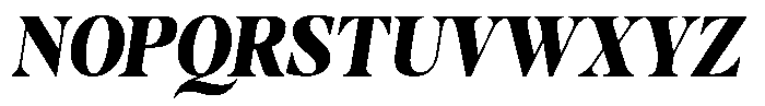 Stagger Black Semi Condensed Italic Font UPPERCASE