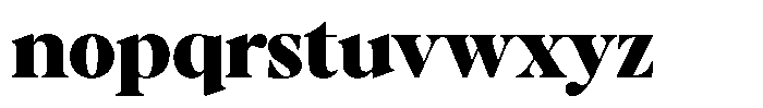 Stagger Black Font LOWERCASE