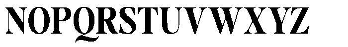 Stagger Bold Condensed Font UPPERCASE