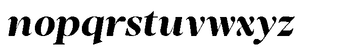 Stagger Bold Italic Font LOWERCASE