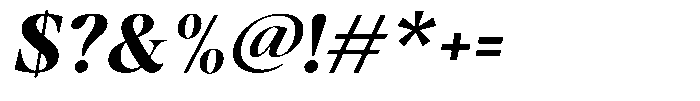 Stagger Bold Sem Exp Italic Font OTHER CHARS