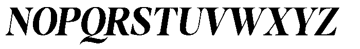 Stagger Bold Semi Condensed Italic Font UPPERCASE
