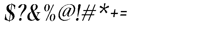 Stagger Condensed Italic Font OTHER CHARS
