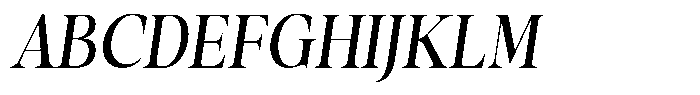 Stagger Condensed Italic Font UPPERCASE