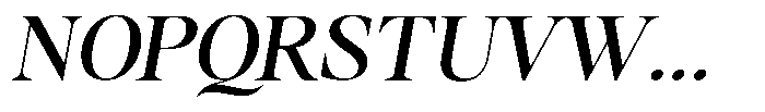 Stagger Expanded Italic Font UPPERCASE