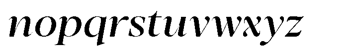 Stagger Expanded Italic Font LOWERCASE