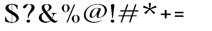 Stagger Expanded Font OTHER CHARS