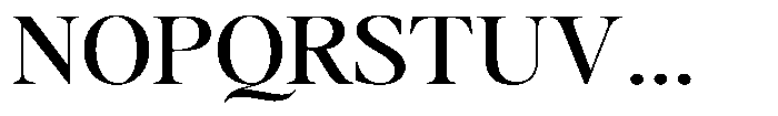Stagger Expanded Font UPPERCASE