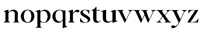Stagger Expanded Font LOWERCASE