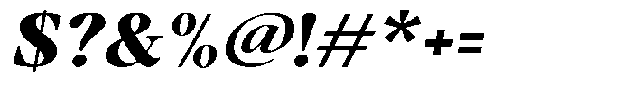 Stagger Extra Bold Exp Italic Font OTHER CHARS