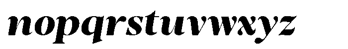 Stagger Extra Bold Italic Font LOWERCASE
