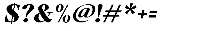 Stagger Extra Bold Sem Exp Italic Font OTHER CHARS