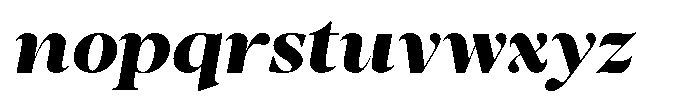 Stagger Extra Bold Sem Exp Italic Font LOWERCASE