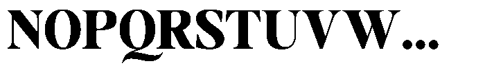 Stagger Extra Bold Font UPPERCASE