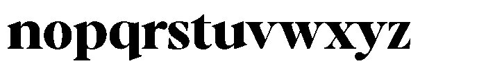 Stagger Extra Bold Font LOWERCASE