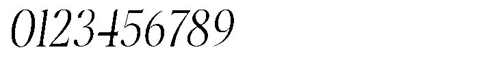 Stagger Extra Light Condensed Italic Font OTHER CHARS