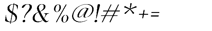 Stagger Extra Light Exp Italic Font OTHER CHARS