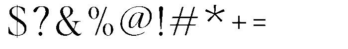 Stagger Extra Light Font OTHER CHARS