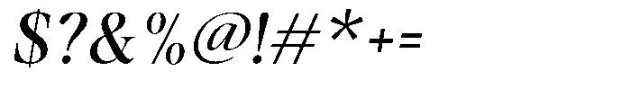 Stagger Italic Font OTHER CHARS
