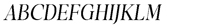 Stagger Light Condensed Italic Font UPPERCASE