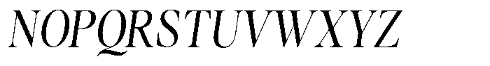 Stagger Light Condensed Italic Font UPPERCASE
