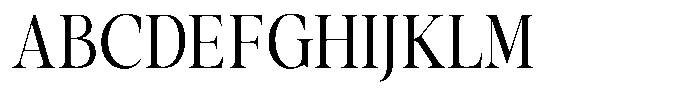 Stagger Light Condensed Font UPPERCASE