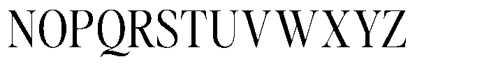 Stagger Light Condensed Font UPPERCASE