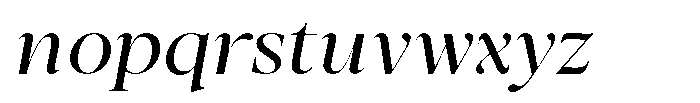 Stagger Light Expanded Italic Font LOWERCASE