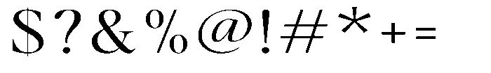 Stagger Light Expanded Font OTHER CHARS