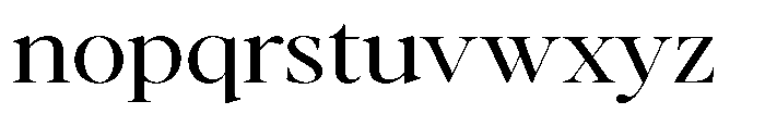 Stagger Light Expanded Font LOWERCASE
