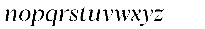 Stagger Light Sem Exp Italic Font LOWERCASE