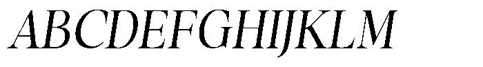Stagger Light Semi Condensed Italic Font UPPERCASE