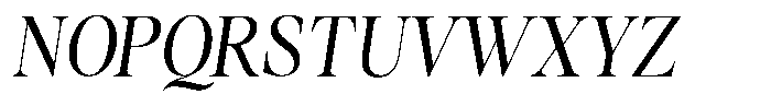 Stagger Light Semi Condensed Italic Font UPPERCASE