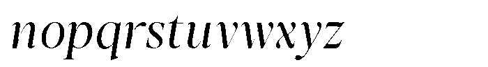 Stagger Light Semi Condensed Italic Font LOWERCASE