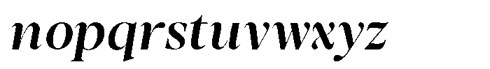 Stagger Medium Italic Font LOWERCASE