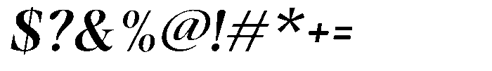 Stagger Medium Sem Exp Italic Font OTHER CHARS