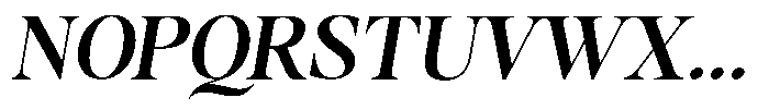 Stagger Medium Sem Exp Italic Font UPPERCASE