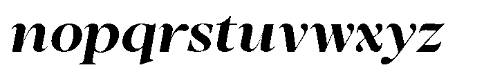 Stagger Sem Bold Exp Italic Font LOWERCASE