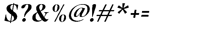 Stagger Sem Bold Sem Exp Italic Font OTHER CHARS