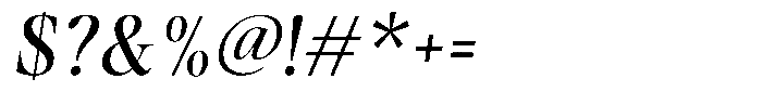 Stagger Semi Condensed Italic Font OTHER CHARS