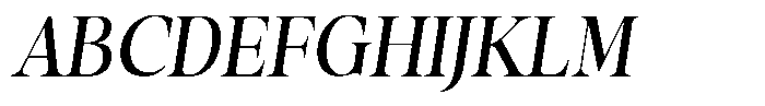 Stagger Semi Condensed Italic Font UPPERCASE
