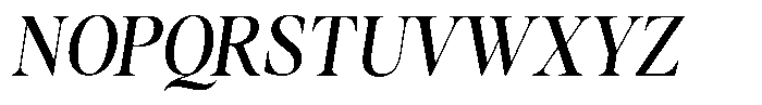 Stagger Semi Condensed Italic Font UPPERCASE