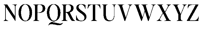 Stagger Semi Condensed Font UPPERCASE