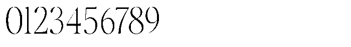 Stagger Thin Condensed Font OTHER CHARS
