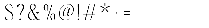 Stagger Thin Condensed Font OTHER CHARS
