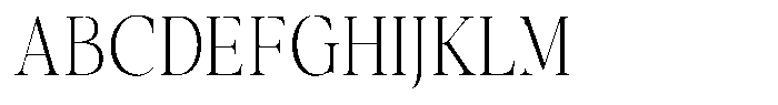 Stagger Thin Condensed Font UPPERCASE