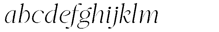 Stagger Thin Expanded Italic FONT